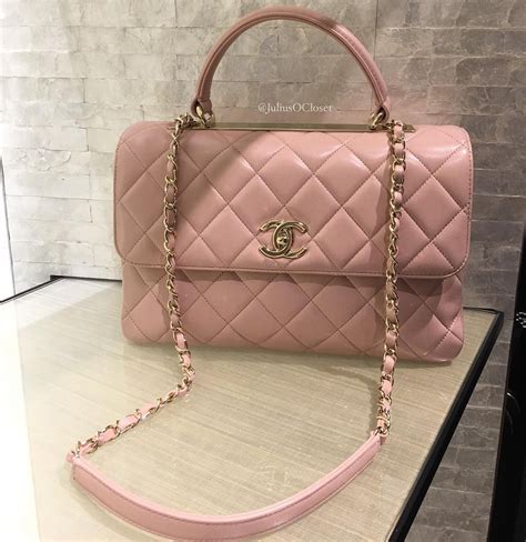 chanel small flap bag with top handle pink|pink chanel bag price.